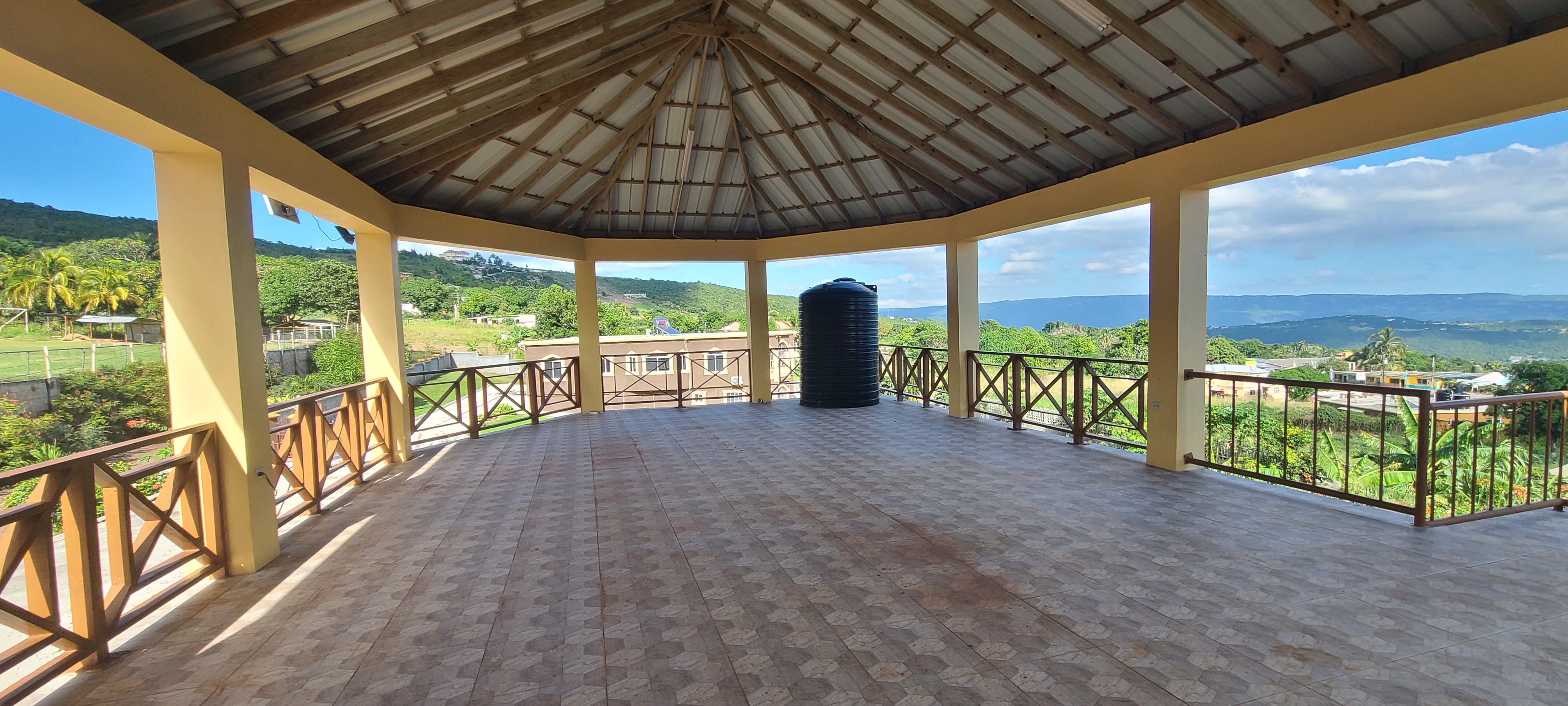 Top Hill Cricket Club Pavilion with panoramic views