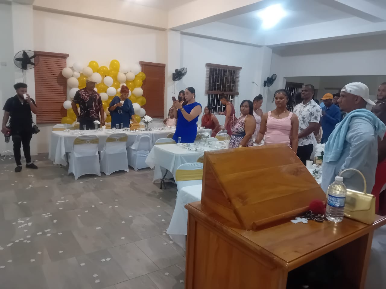 Indoor Community Hall — banquet setup